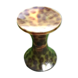 1970s Stool Tam Tam Transparent Leopard print (designer Henry Massonnet)
