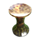 1970s Stool Tam Tam Transparent Leopard print (designer Henry Massonnet)