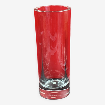 Cristal de sevres design estampillé sevres  france grand vase rouleau 23 cm