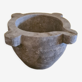 Antique Blue Stone Mortar, from the 19th century.