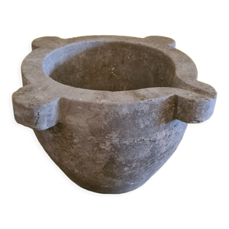 Antique Blue Stone Mortar, from the 19th century.
