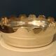 Flat hollow silver metal
