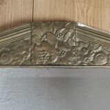 Large Art Deco mirror gilded wood  77x40cm