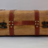 Small suitcase, wooden box