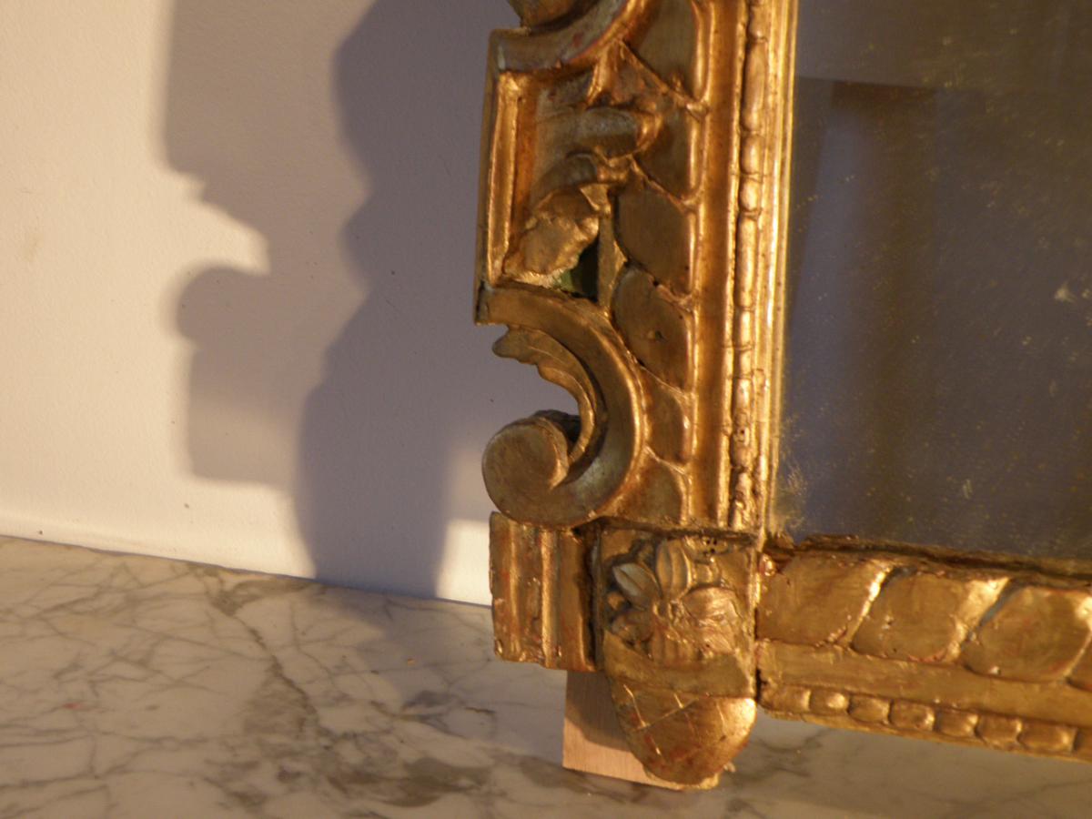 Times mirror Louis XVI wood Golden 117x220cm