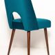 Chaise 'Shell' en Velours Vert Émeraude Milieu du Siècle, Europe, 1960s