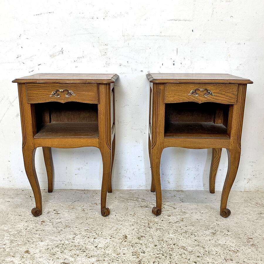 Pair of vintage 50's bedside tables