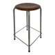 Vintage school stool, 1970s industrial design, Dutch minimalist
