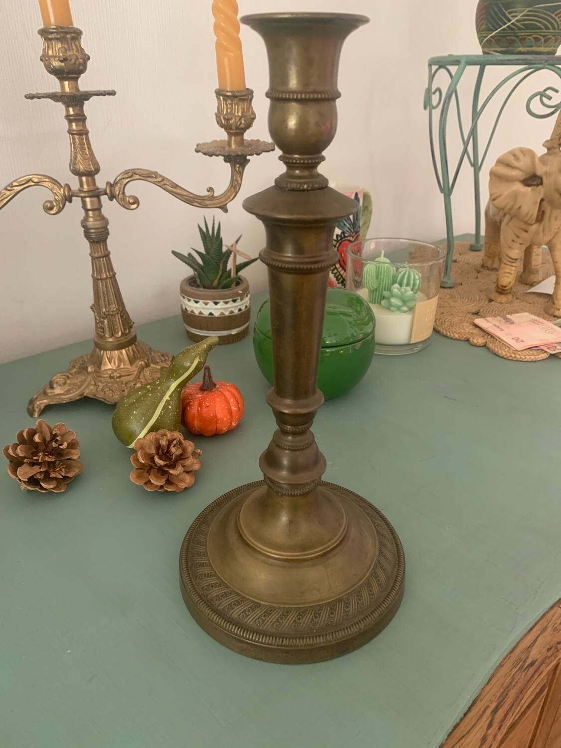 Brass candlestick