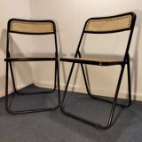 Pair of Italian folding chairs