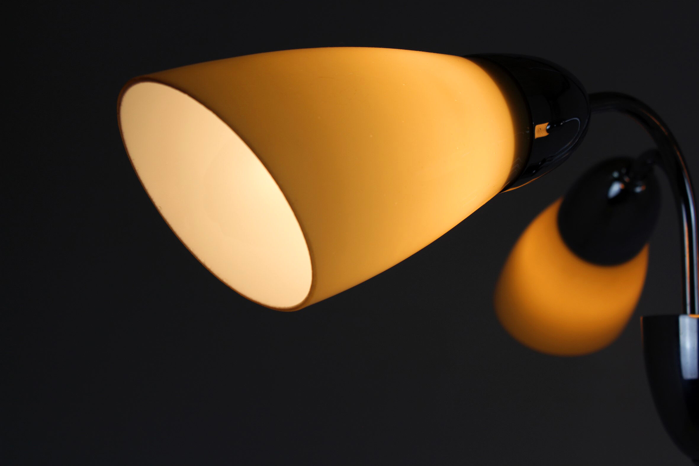 Vintage Chrome Three-Armed Ceiling Lamp from Instala Decin, 1950s