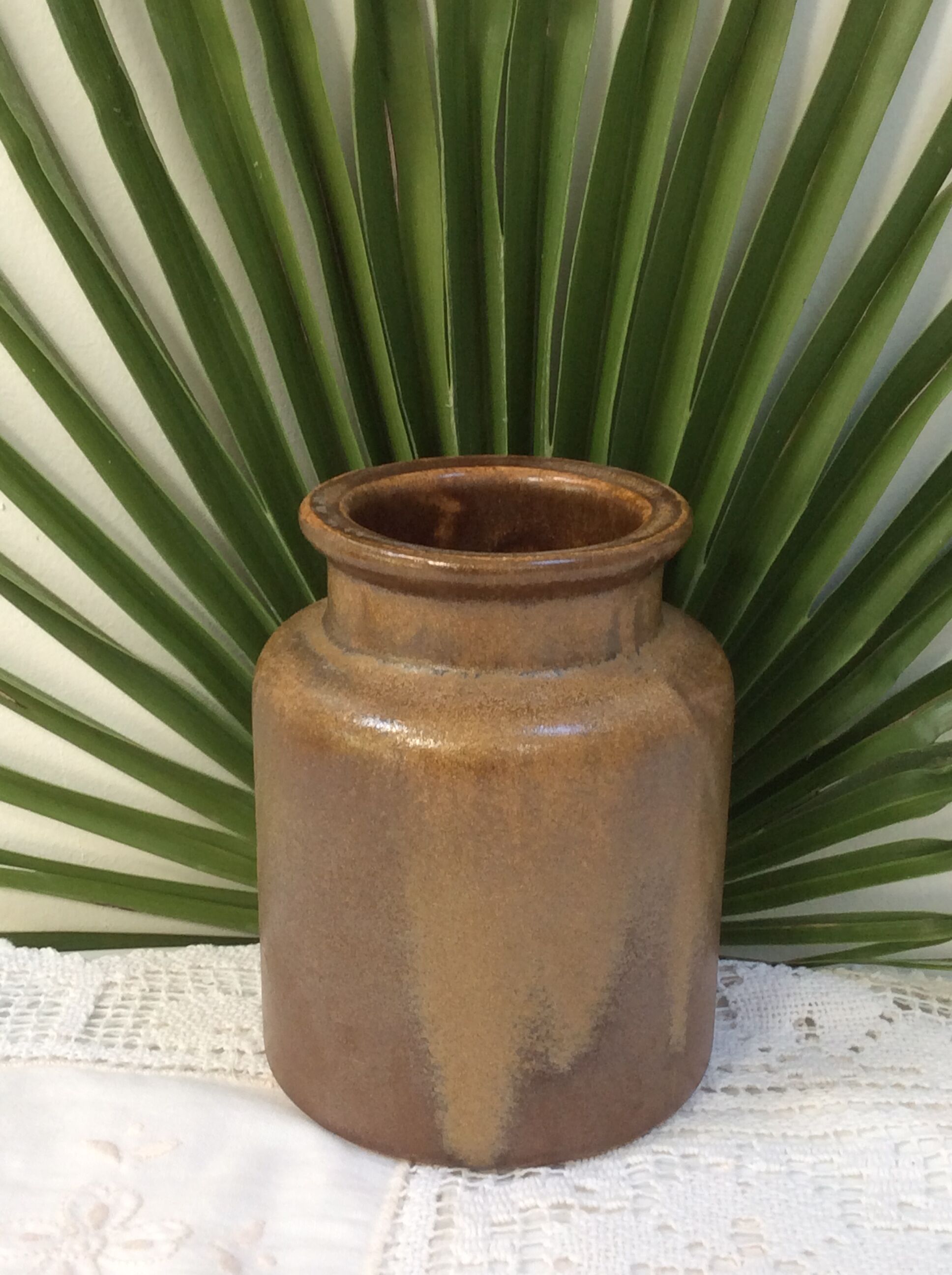 Old potty in glazed stoneware