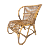 Van Rohe Noordwolde rattan chair, 1960