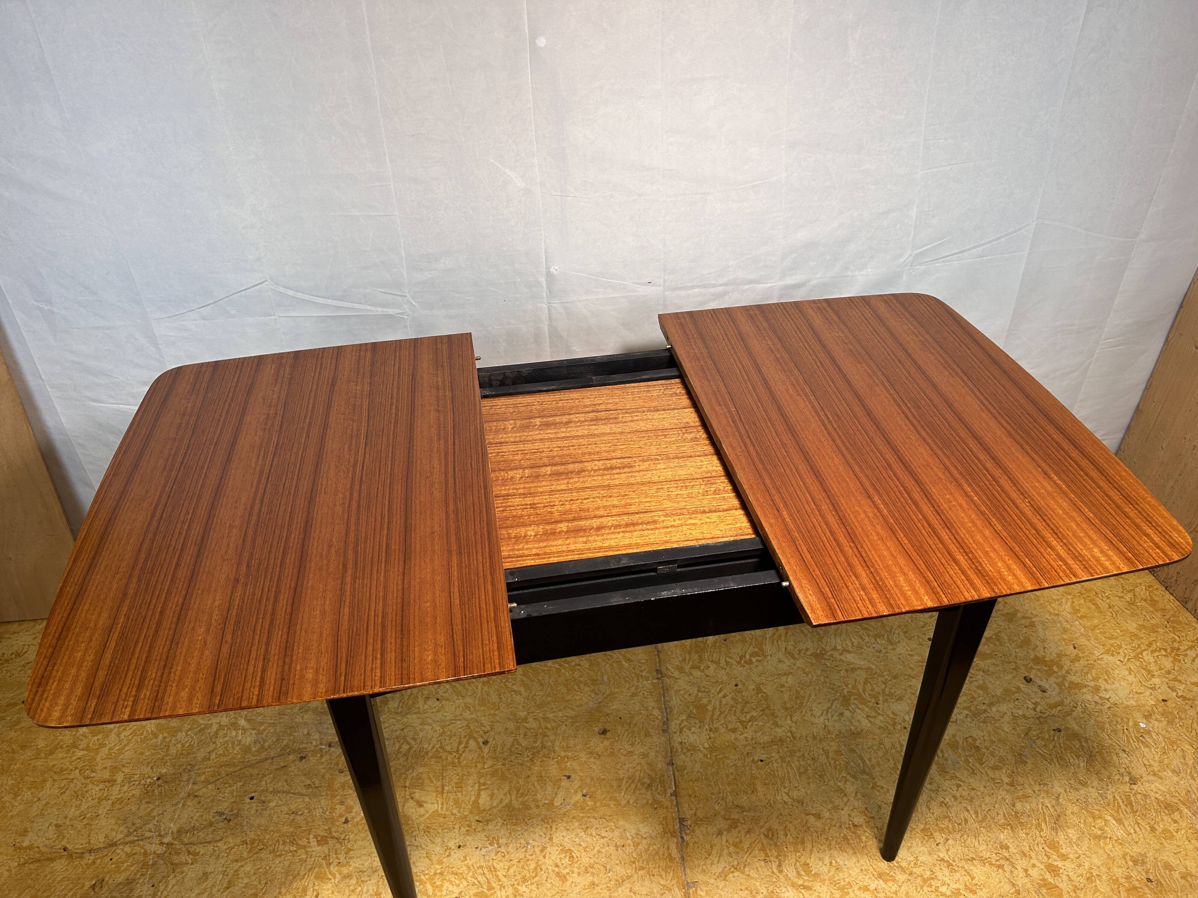 Mid Century Retro Vintage Teak Extending Dining Table by Wrighton – 1960s