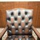 Classic English Oxblood Chesterfield President Chair