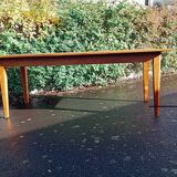 Solid beech farm table