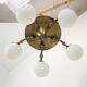 Art deco 5 flamming chandelier 1930s