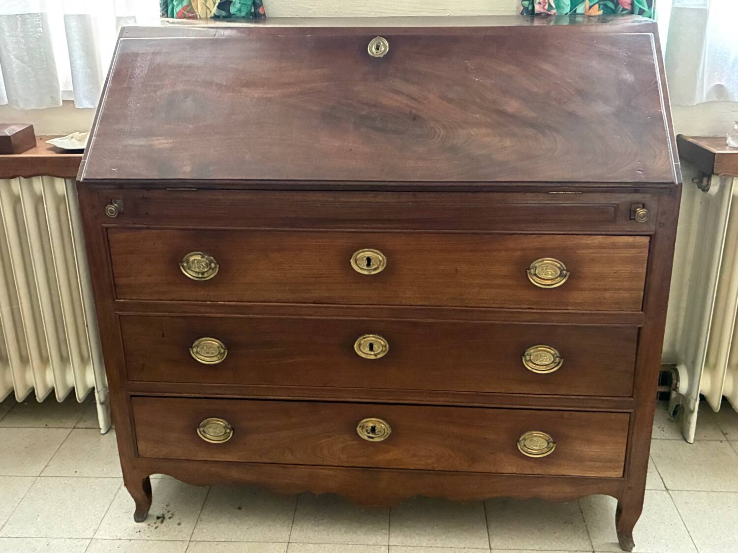 Chest of drawers, secretary desk with 3 drawers