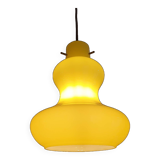Suspension en opaline jaune 1960