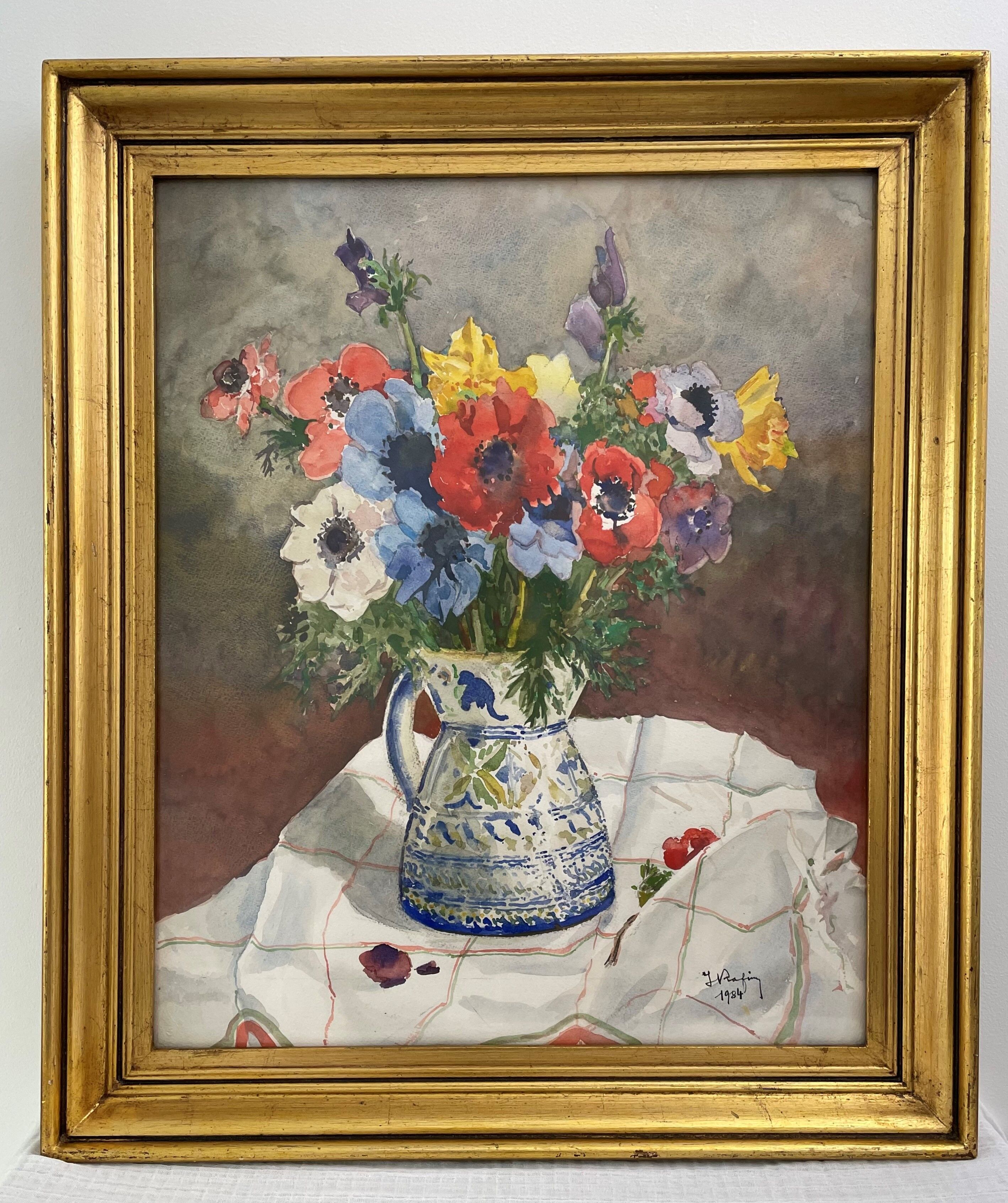 Painting anemones Still Life