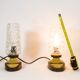 Set of 2 bedside lamps German design of the 60s