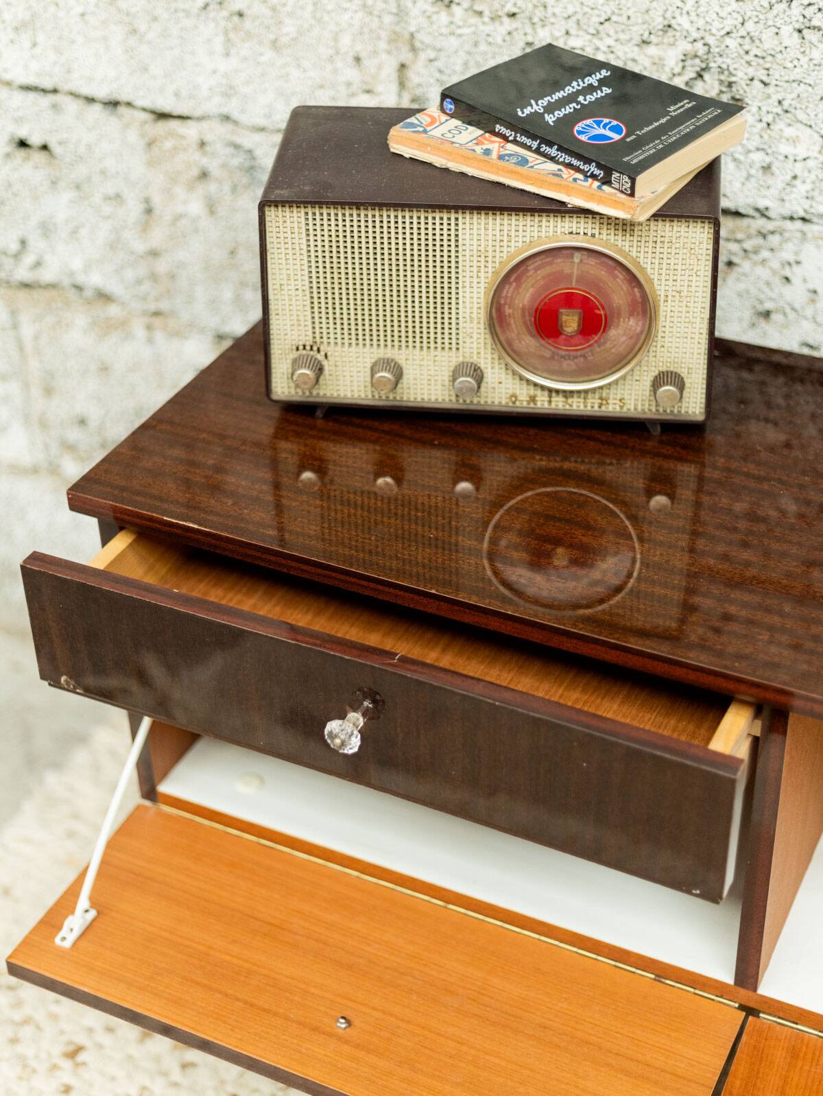 Meuble TV / enfilade vintage look scandinave