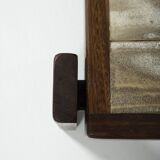 Ceramic and solid wood coffee table, 1960s