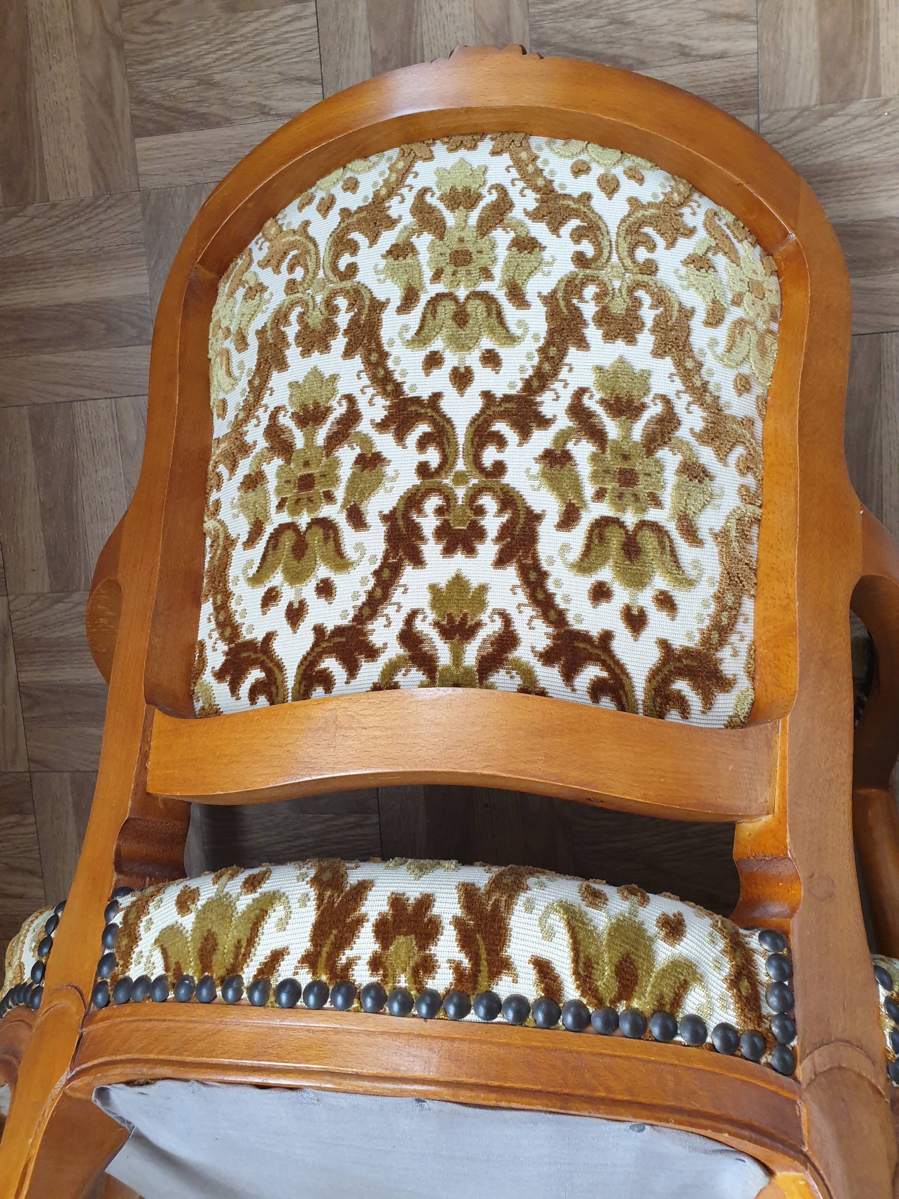 Louis XV style bergere armchair