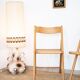 Pair of cane and beech chairs