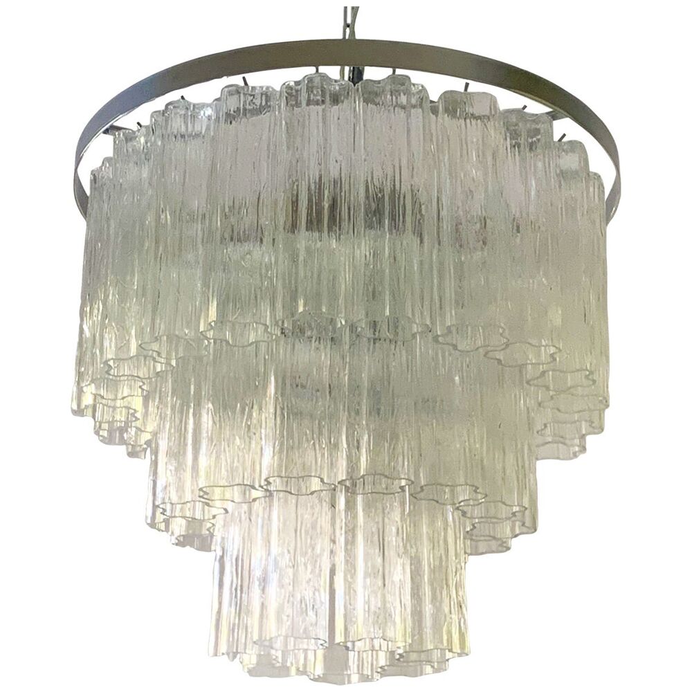 Belt “tronchi” murano glass chandelier