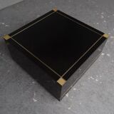 End design table black lacquer and talossel