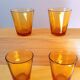 Verres ambrés Vereco 70s