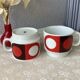 Vintage Weidmann cups at lunch made in Italy