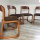 Ensemble de 4 chaises baumann traineau