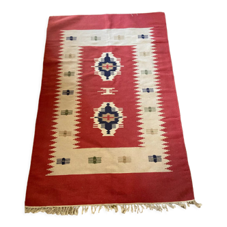 Kilim ethnique en laine