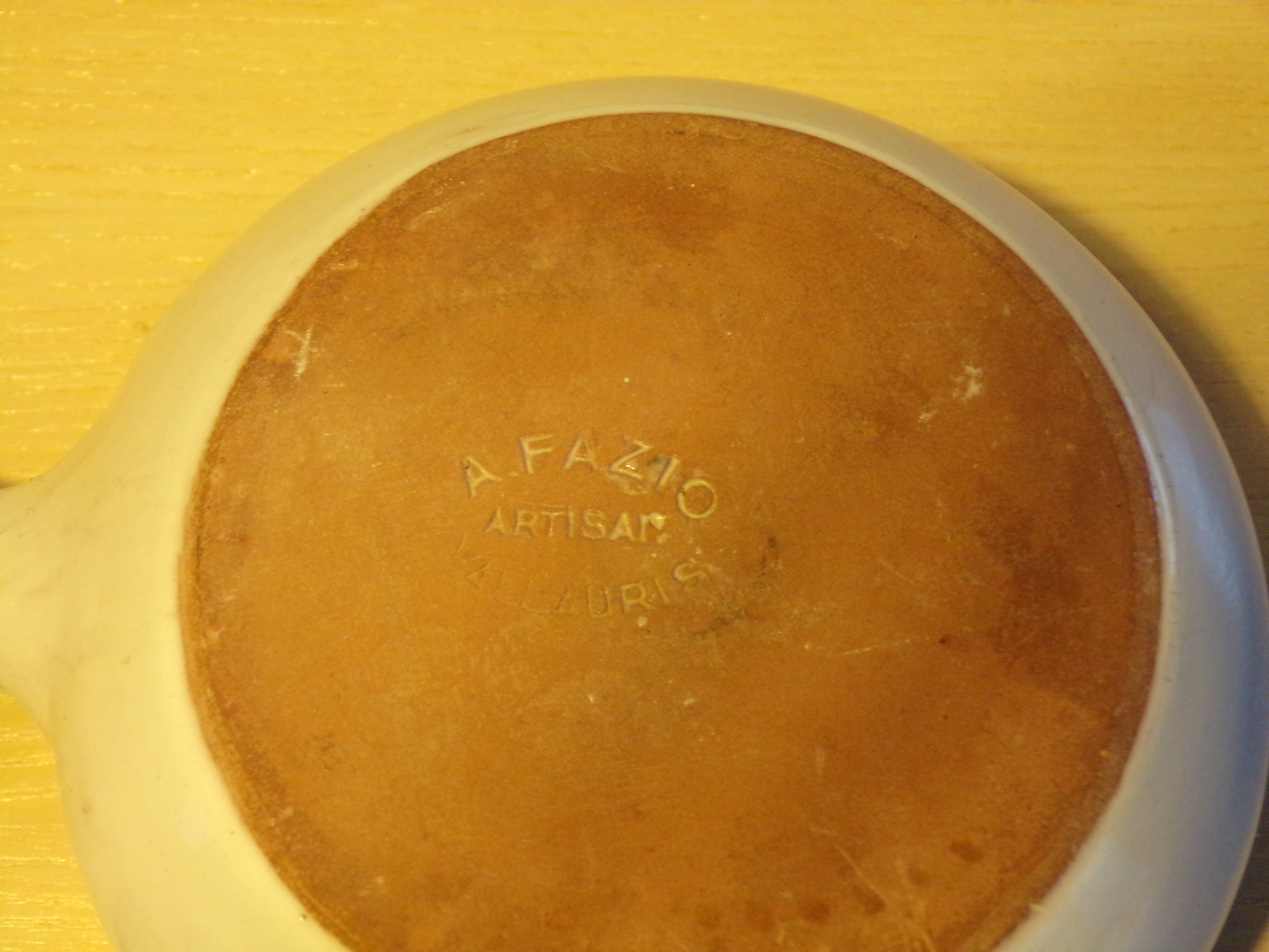 2 ceramic pots by Antoine Fazio in Vallauris