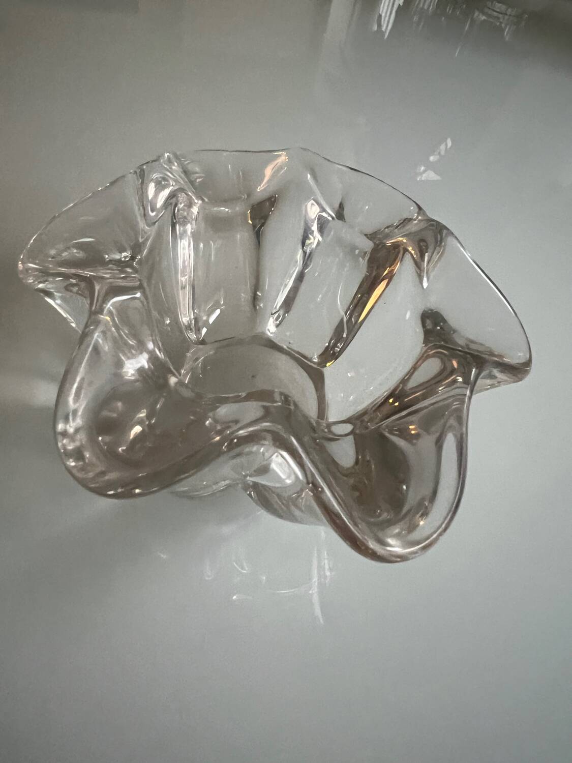 Antique glass ashtray