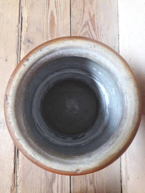 Pot grès terre vernissée H45 conserve ancien