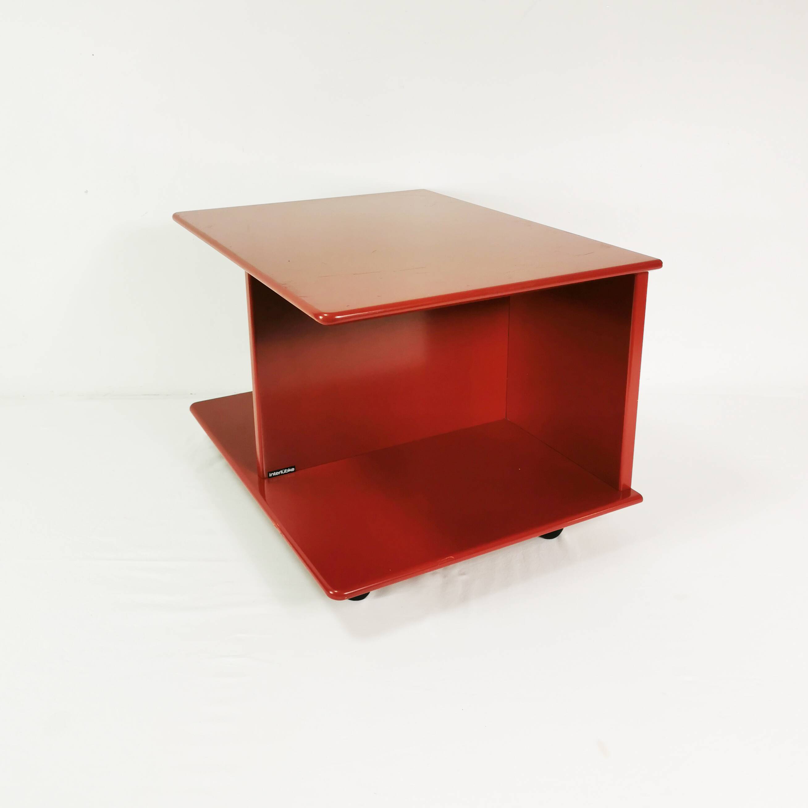 Modernist wall table-cabinet, mutaro, interlubke, germany, 1970s.