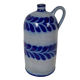 Blue stoneware bottle from Alsace, Schmitter pottery, Betschdorf.