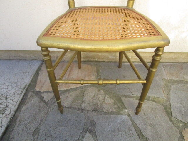 Antique chair, gilded-canned