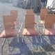 6 chairs in chrome metal effezeta Italy 70s