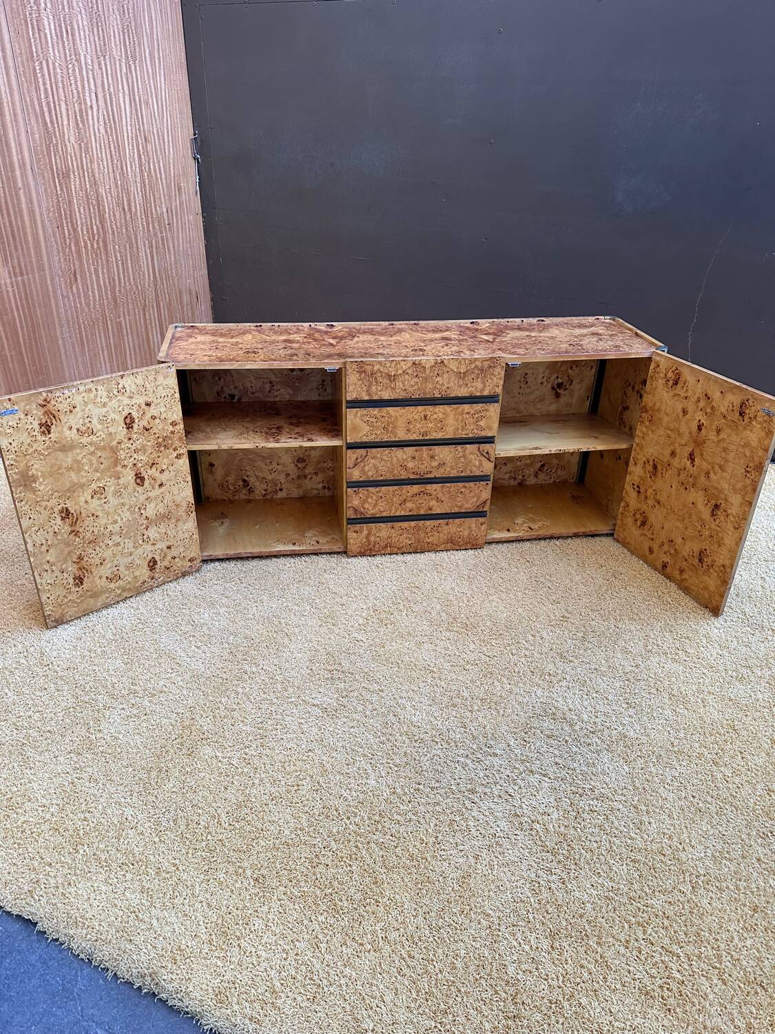 Enfilade by Willy Rizzo in elm wood.