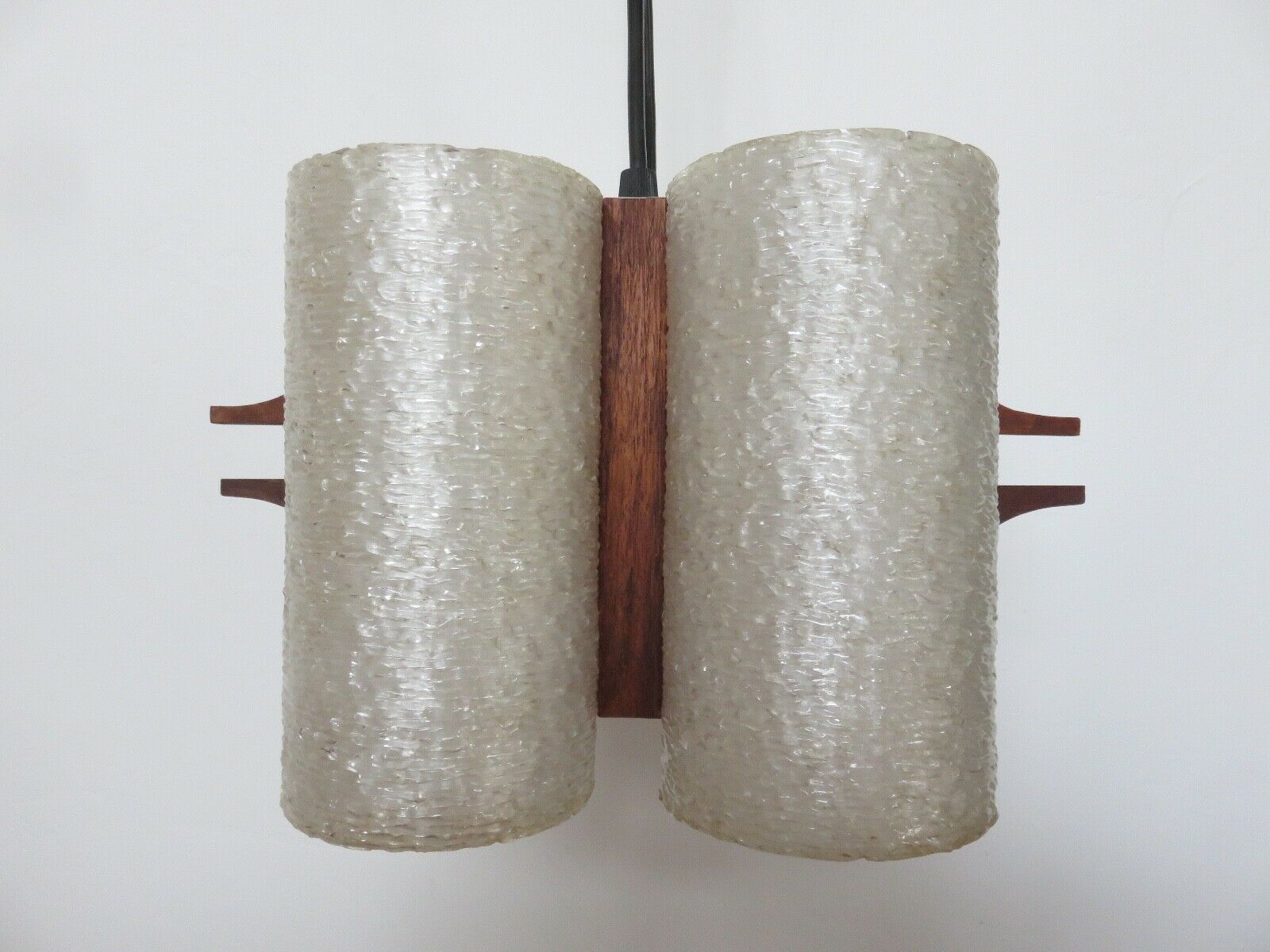 Scandinavian suspension in teak and perspex 60s 70s