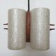 Scandinavian suspension in teak and perspex 60s 70s