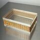 Lucite & rattan vanity box, Christian Dior style, 1970s