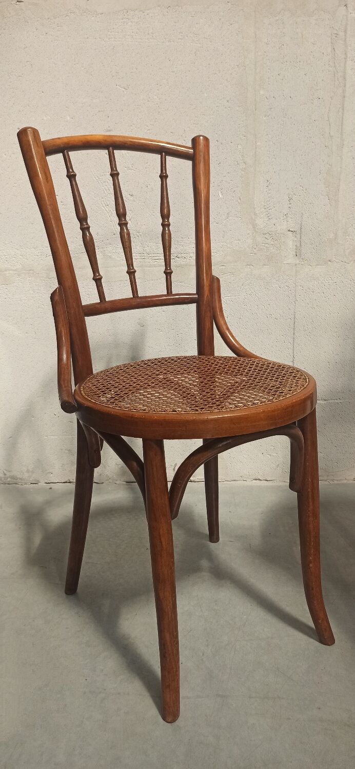 Set of 6 W. Baumann & Cie bistro chairs, 20's