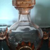 Set of 7 port glasses including a carafe
