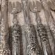 11 silver oyster forks, 800 Minerva style, Louis Philippe