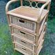 Chiffonnier vintage en rotin